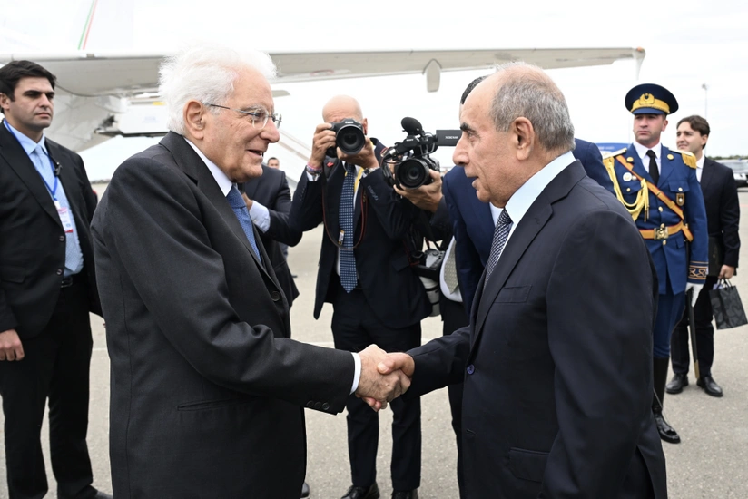 İtaliya Prezidenti Azərbaycana rəsmi səfərə gəlib