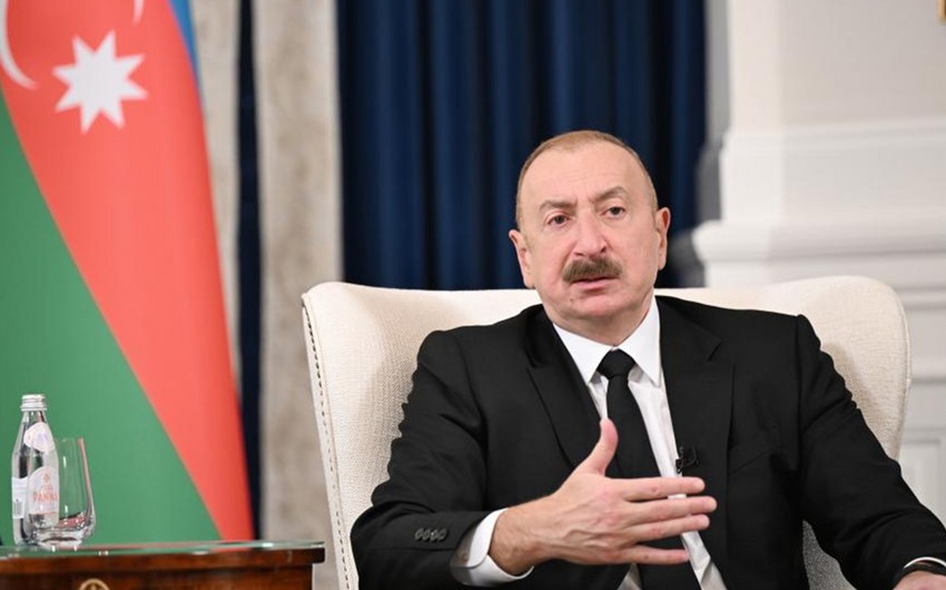 Azərbaycan Prezidenti “AZAL” təyyarəsinin vurulmasından danışıb