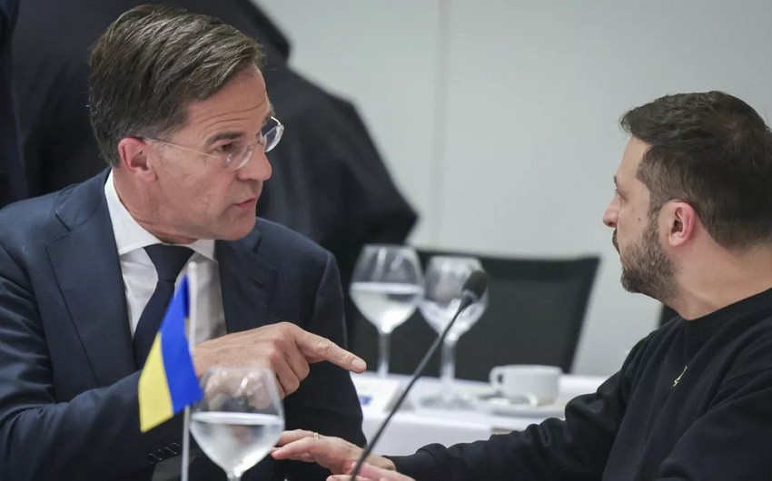 Rutte Zelenskini ABŞ prezidenti ilə münasibətləri bərpa etməyə çağırıb