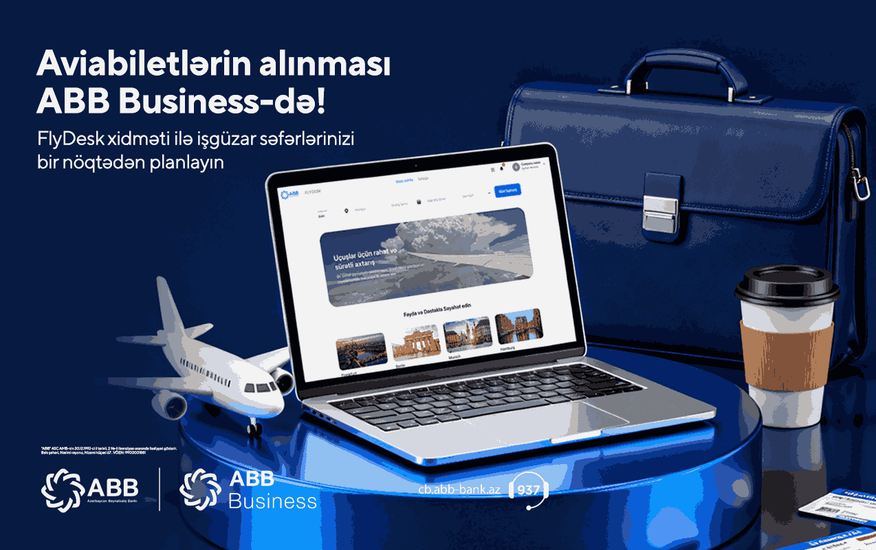 İndi aviabiletlər də ABB Business-də alınır