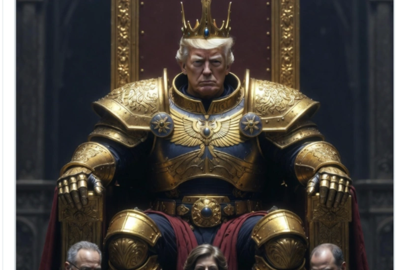 Tramp süni intellekt tərəfindən yaradılan şəklini paylaşıb