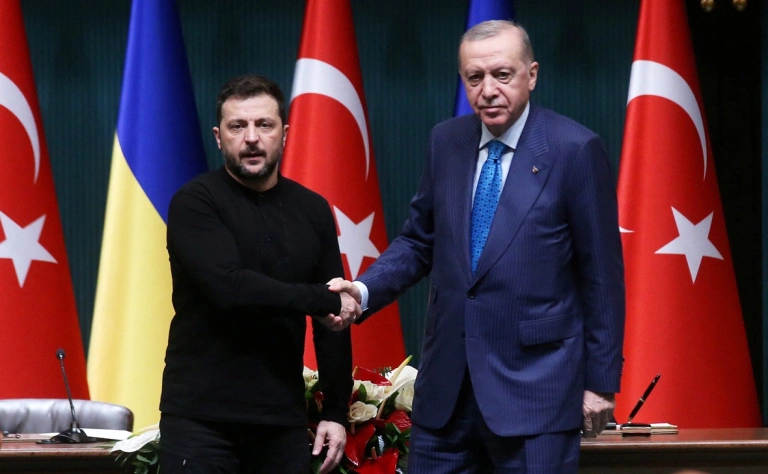 Ərdoğan Zelenski ilə görüşüb